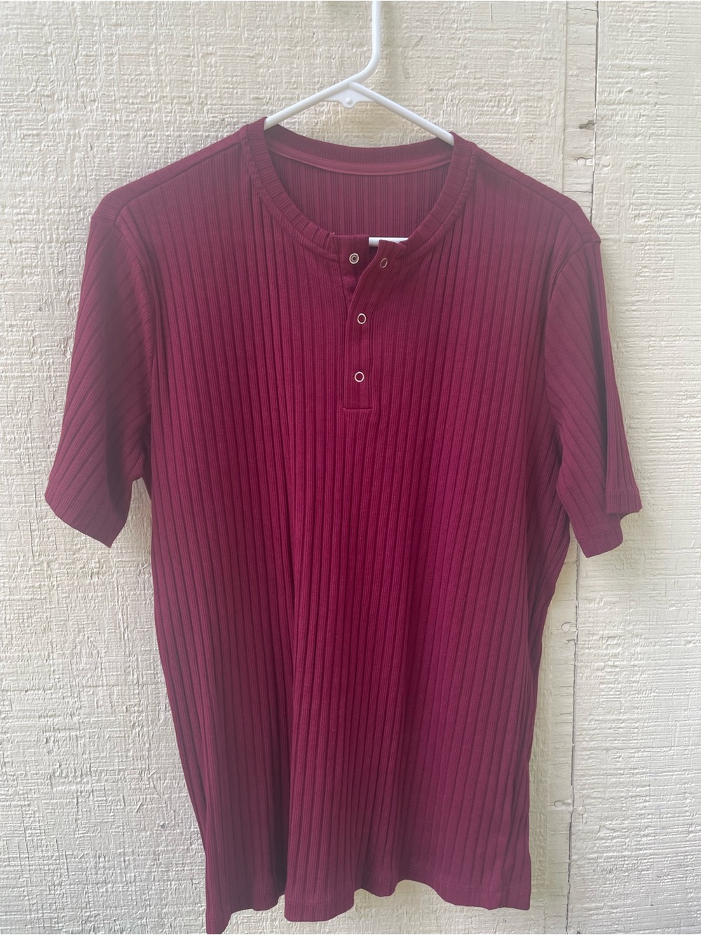 Henley slim fit Maroon shirt